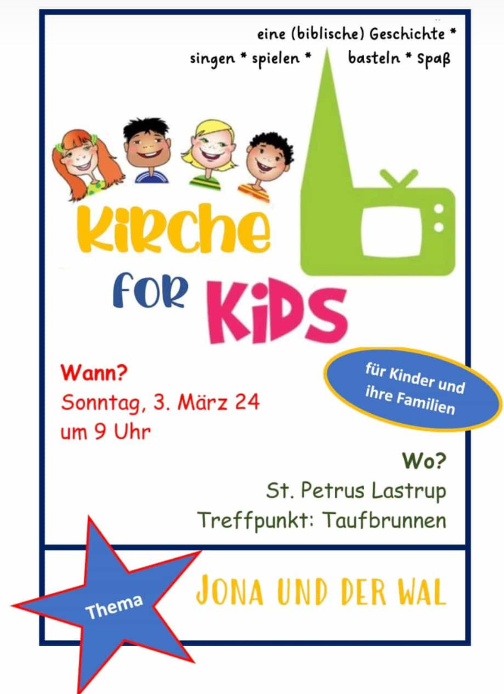 Kirche for Kids am 3. März