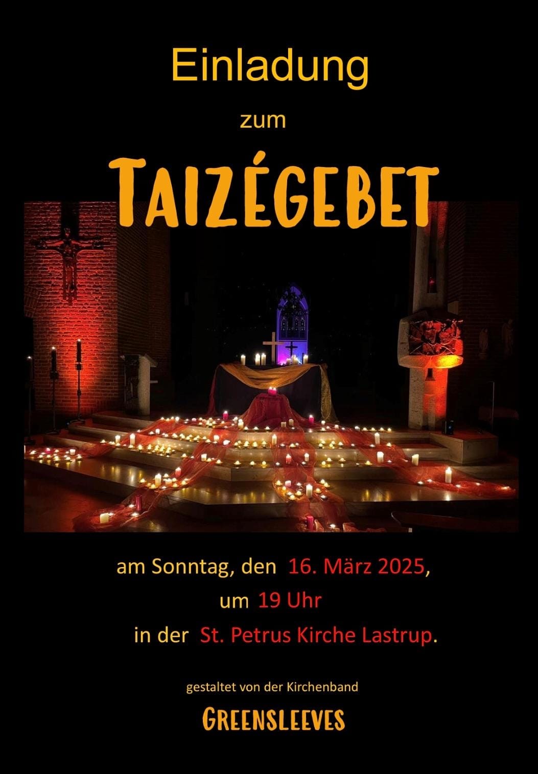 Taizégebet am 16. März