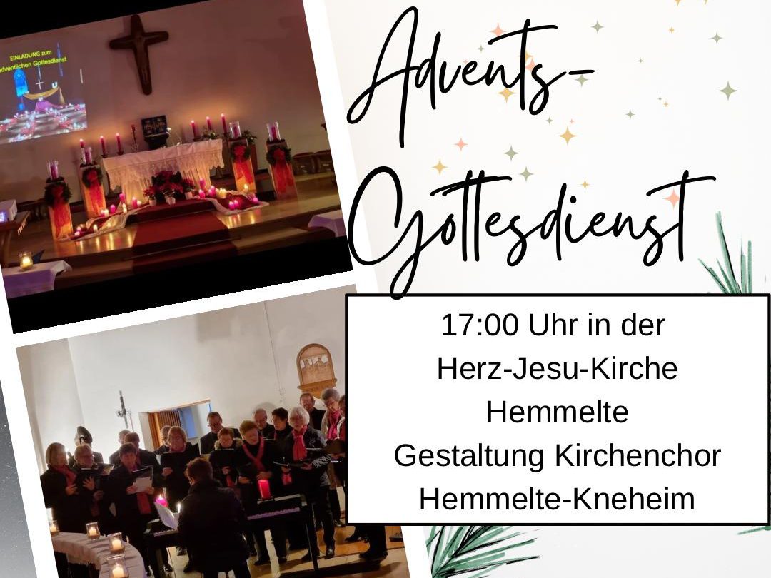 Einladung zum Adventsgottesdienst in Hemmelte